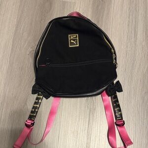 Puma Black and Pink Barbie Backpack